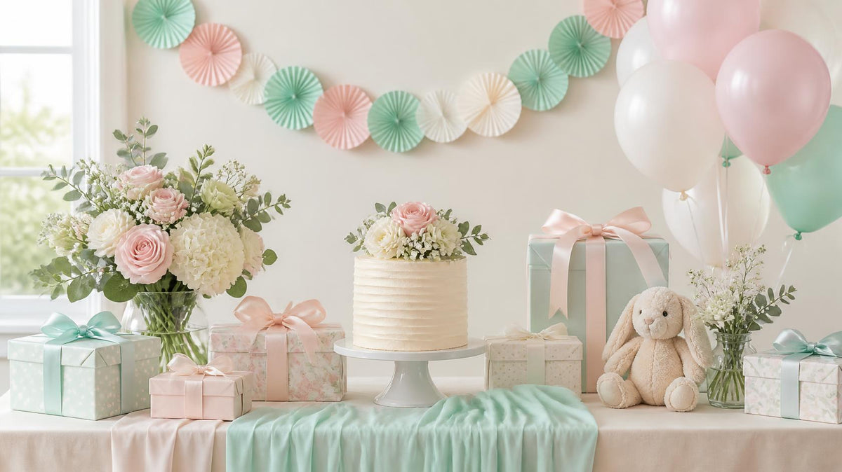 versierde tafel feestje babyshower