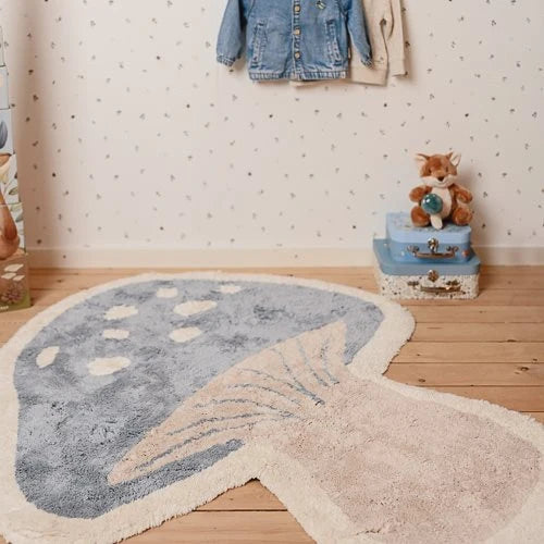 Little Dutch | kamertapijt mushroom paddenstoel 104x118cm