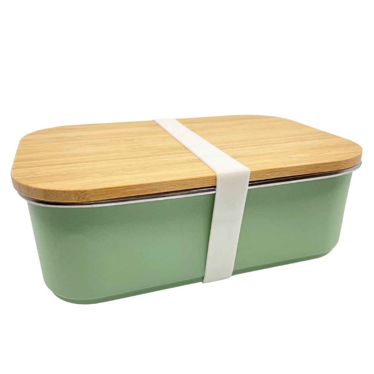 Smikkels | Lunchbox Met Bamboe Deksel Groen 900ml