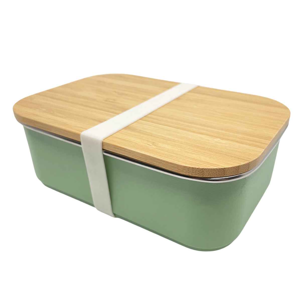 Smikkels | Lunchbox Met Bamboe Deksel Groen 900ml