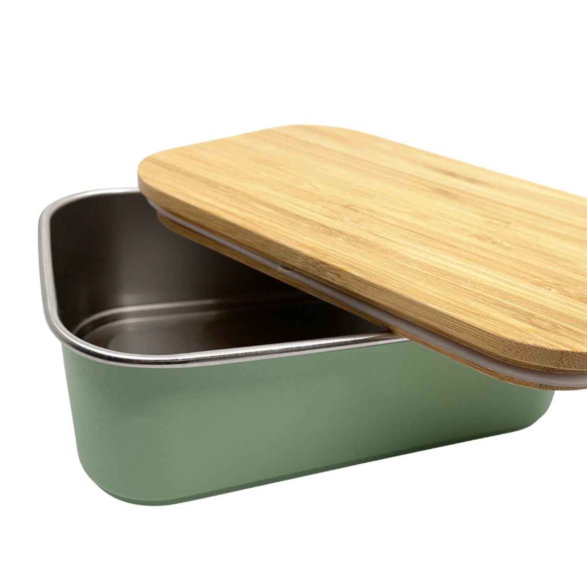 Smikkels | Lunchbox Met Bamboe Deksel Groen 900ml