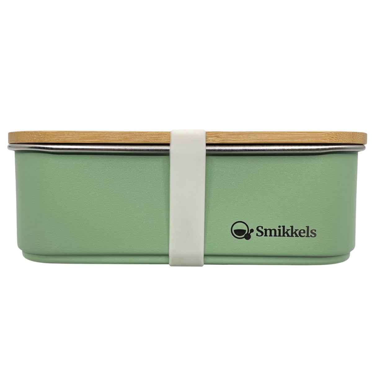Smikkels | Lunchbox Met Bamboe Deksel Groen 900ml