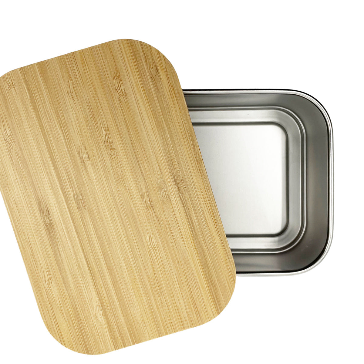 Smikkels | Lunchbox Met Bamboe Deksel Wit 900ml