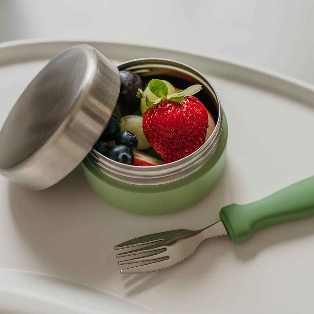 Smikkels | Green Stainless Steel Food Container 280ml