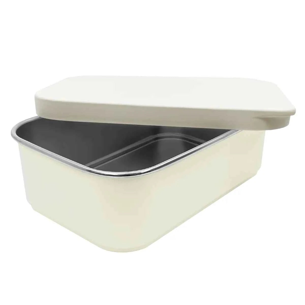 Smikkels | White Lunch Box with Silicone Lid 900ml