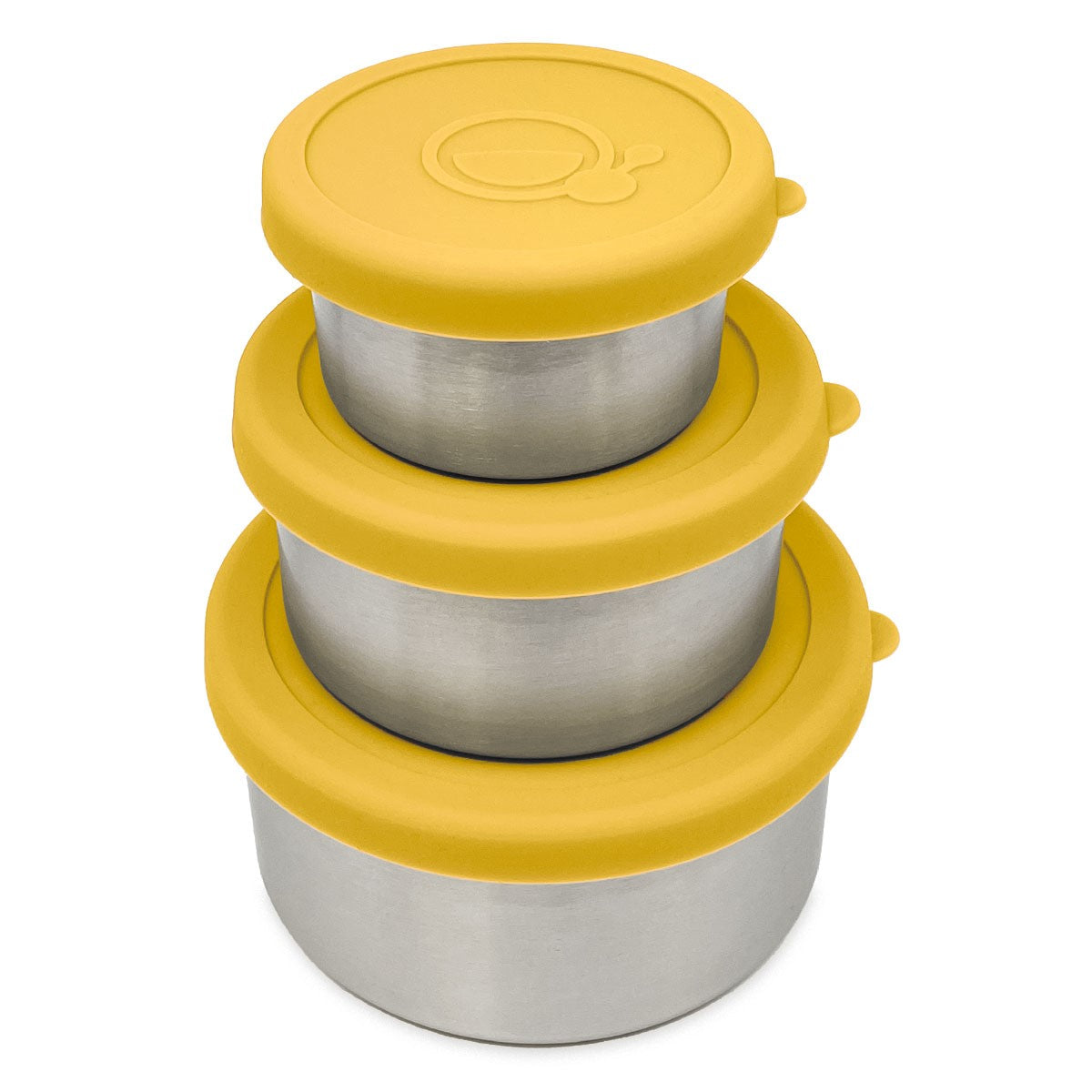 Smikkels | rvs bakjes set geel 110/220/400ml