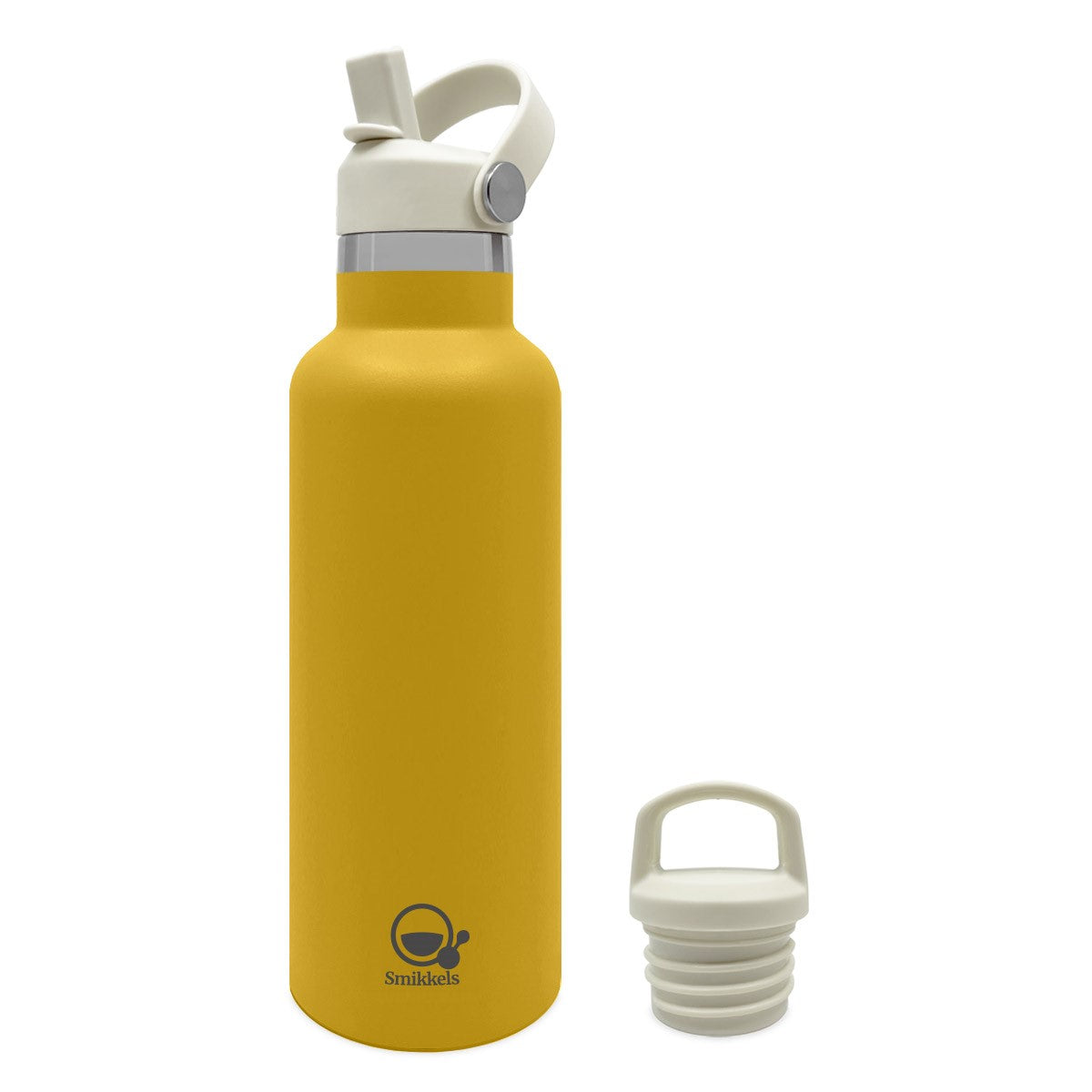 Smikkels | thermosfles rvs geel 500ml