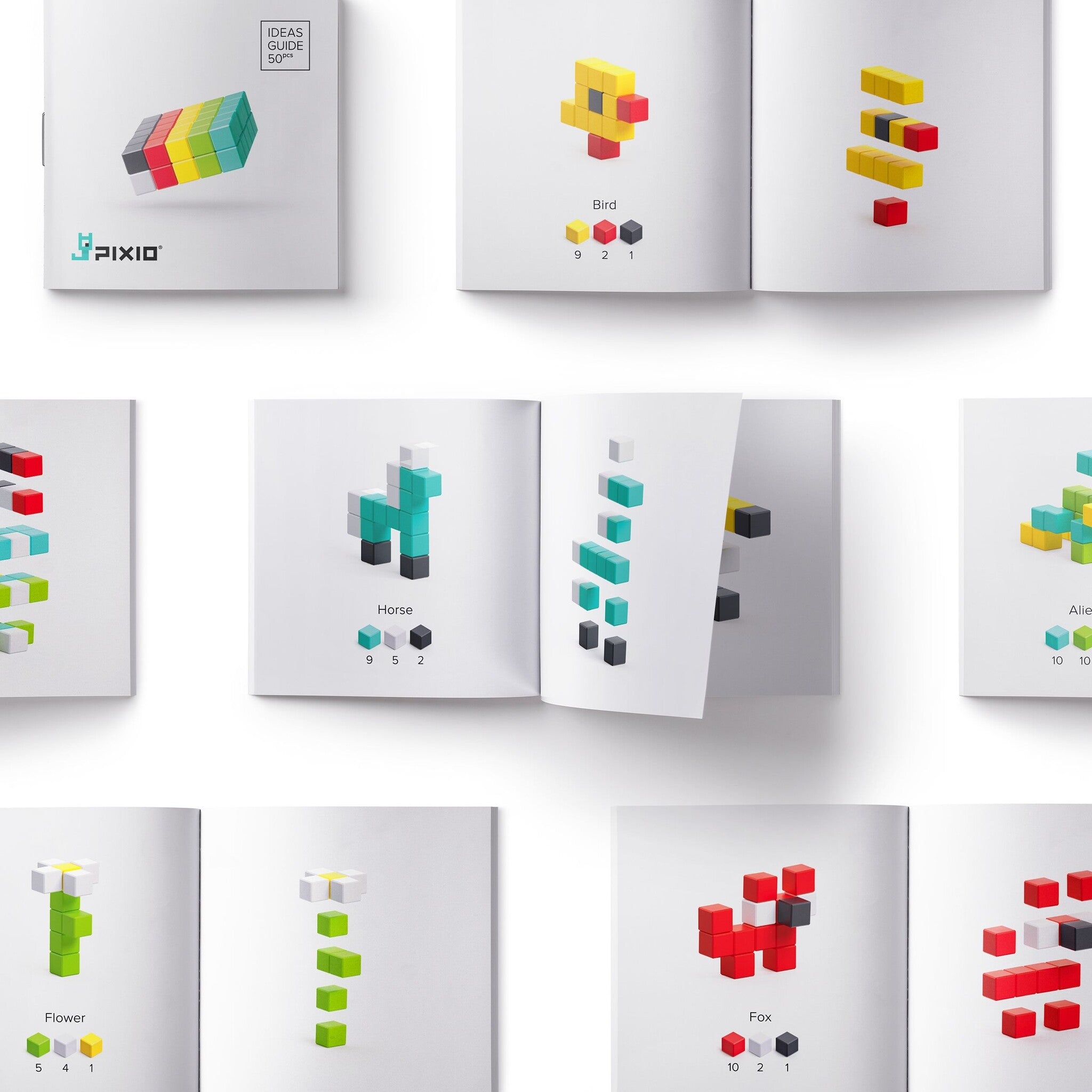 Pixio | Magnetische Blokken Design Series PIXIO-50 50 Stuks