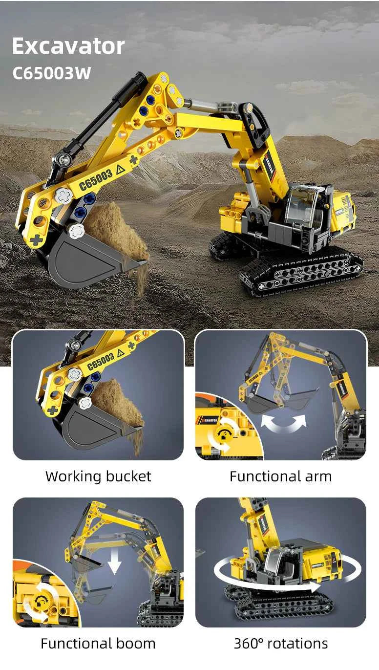 CaDA | Construction Series - Excavator 467 Pieces