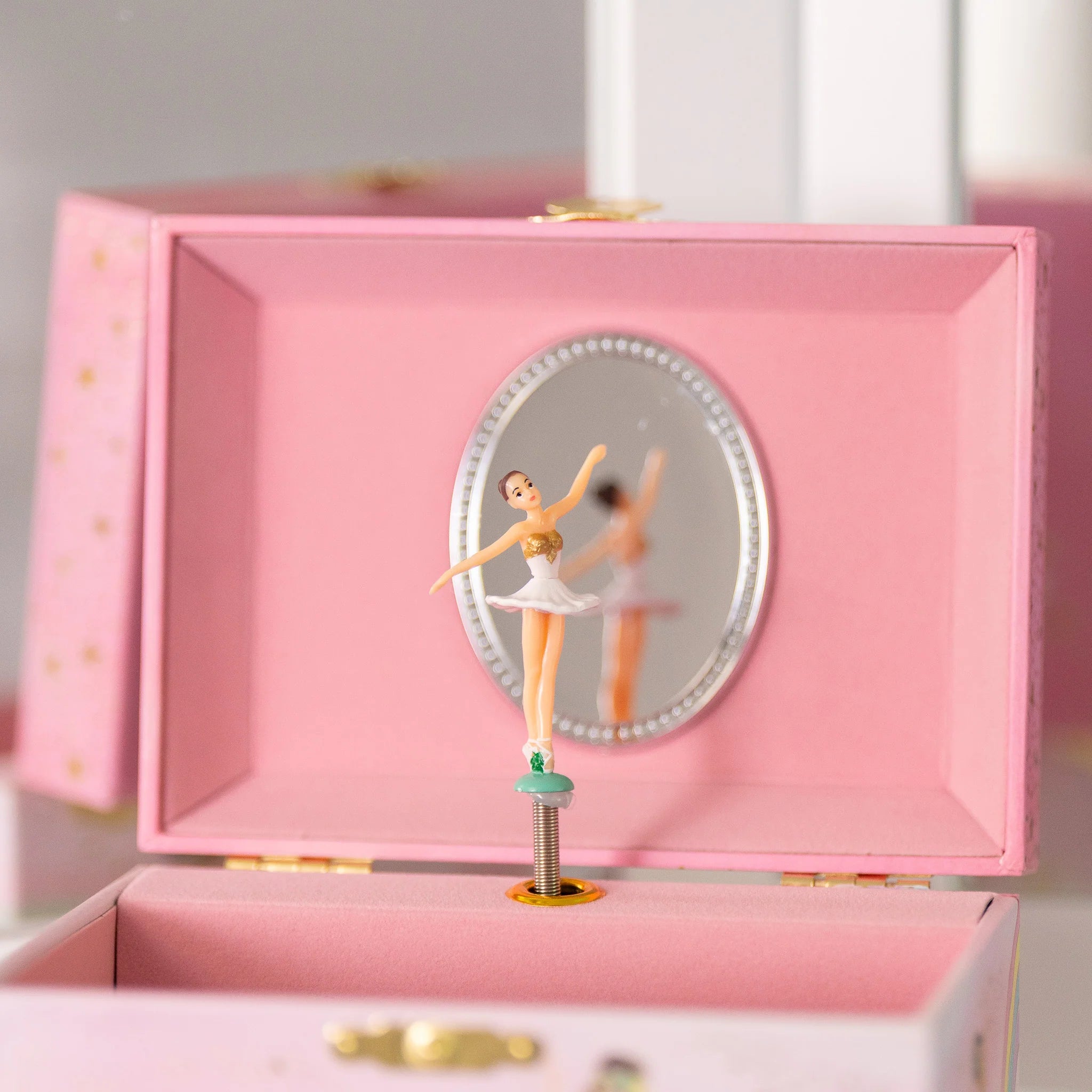 Giggle & Honey | Musical Jewelry Box - Twirling Ballerina - Swan Lake