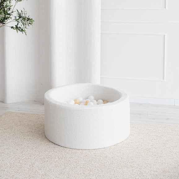 Moje | Ballenbad BouclÃ© - White 90x40 cm + Ballen