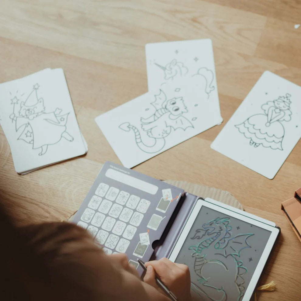 Kidywolf | Refill Kidydraw - Mini  Extra kaarten Met Het Thema Er Was Eens en Dieren
