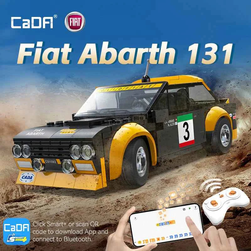 CaDA | 1:20 Smart Chassis - Fiat Abarth 131 216 Pieces 1:20 Scale
