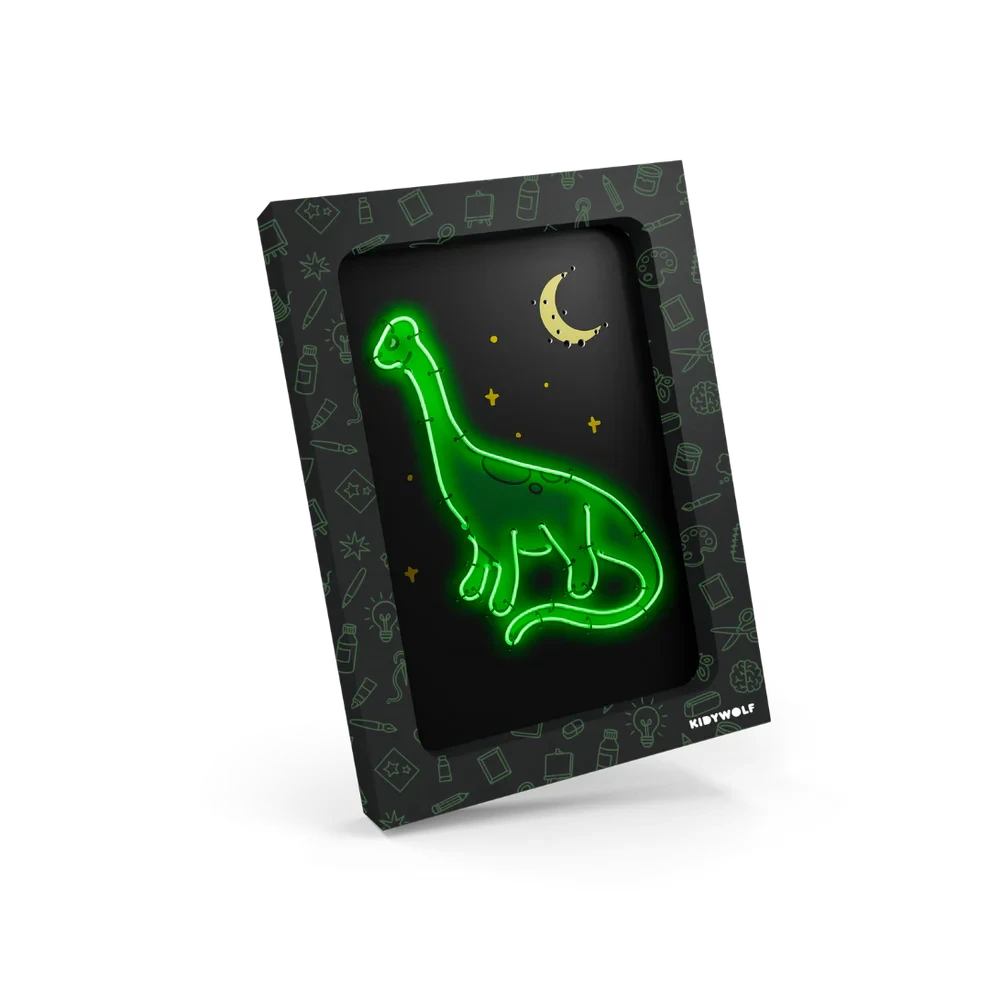 Kidywolf | Kidyneon Kit for Light-Up Dino Wall Decor
