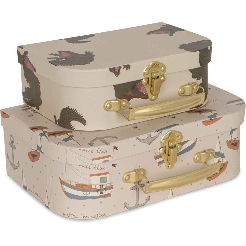 Konges Slojd Small Crocodile Suitcases