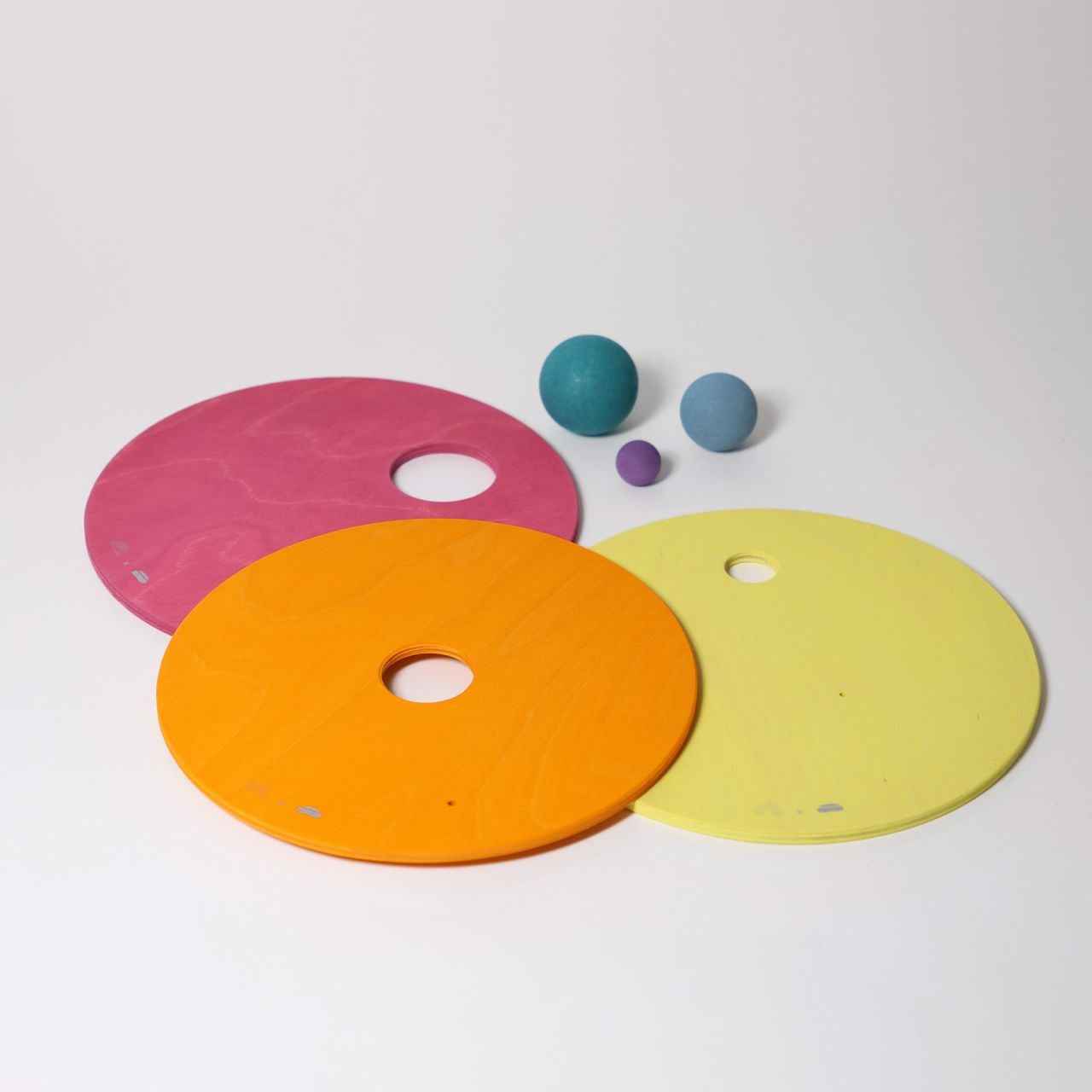 Grimm's | Grimm's x Stapelstein Rolling Discs Warm Pastel