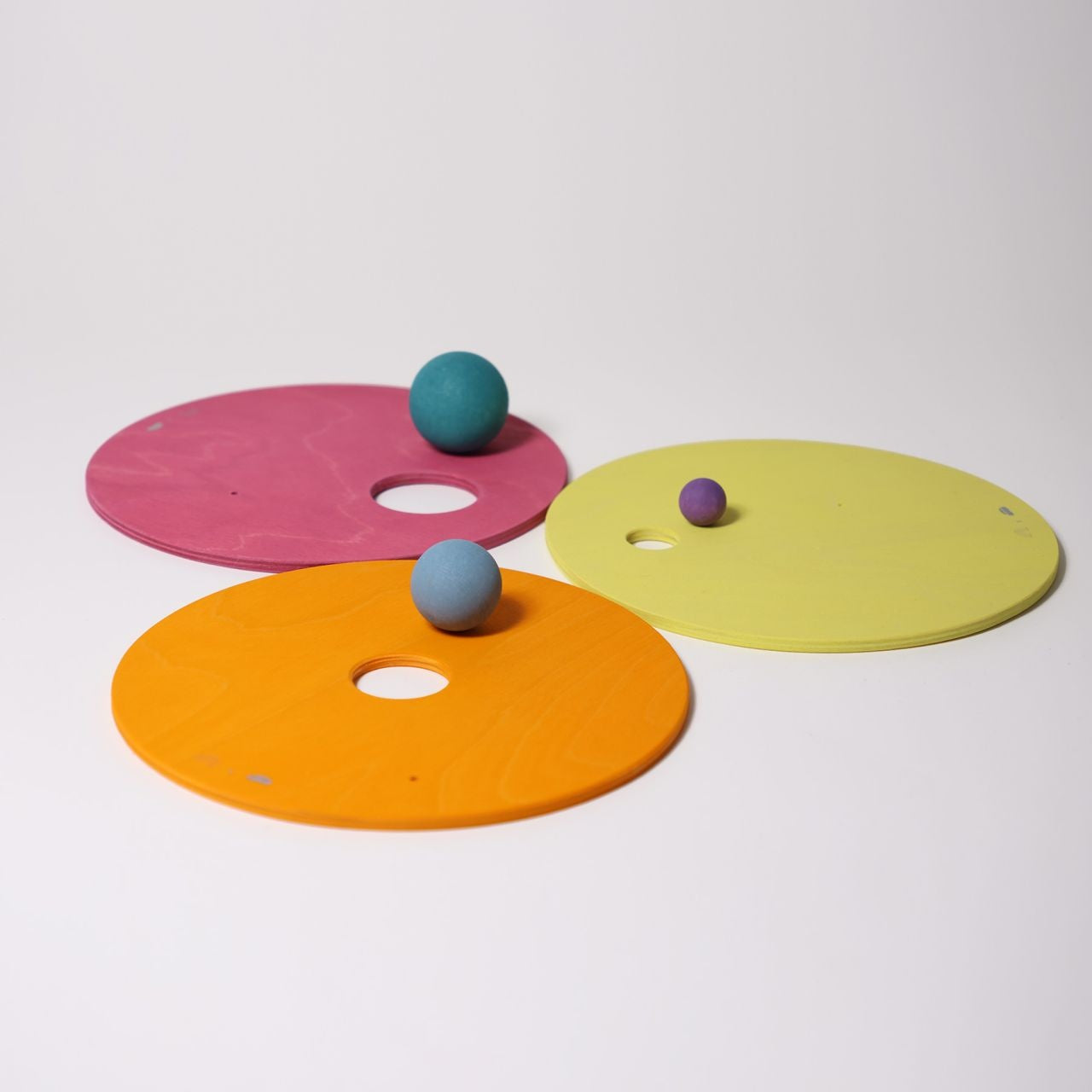 Grimm's | Grimm's x Stapelstein Rolling Discs Warm Pastel