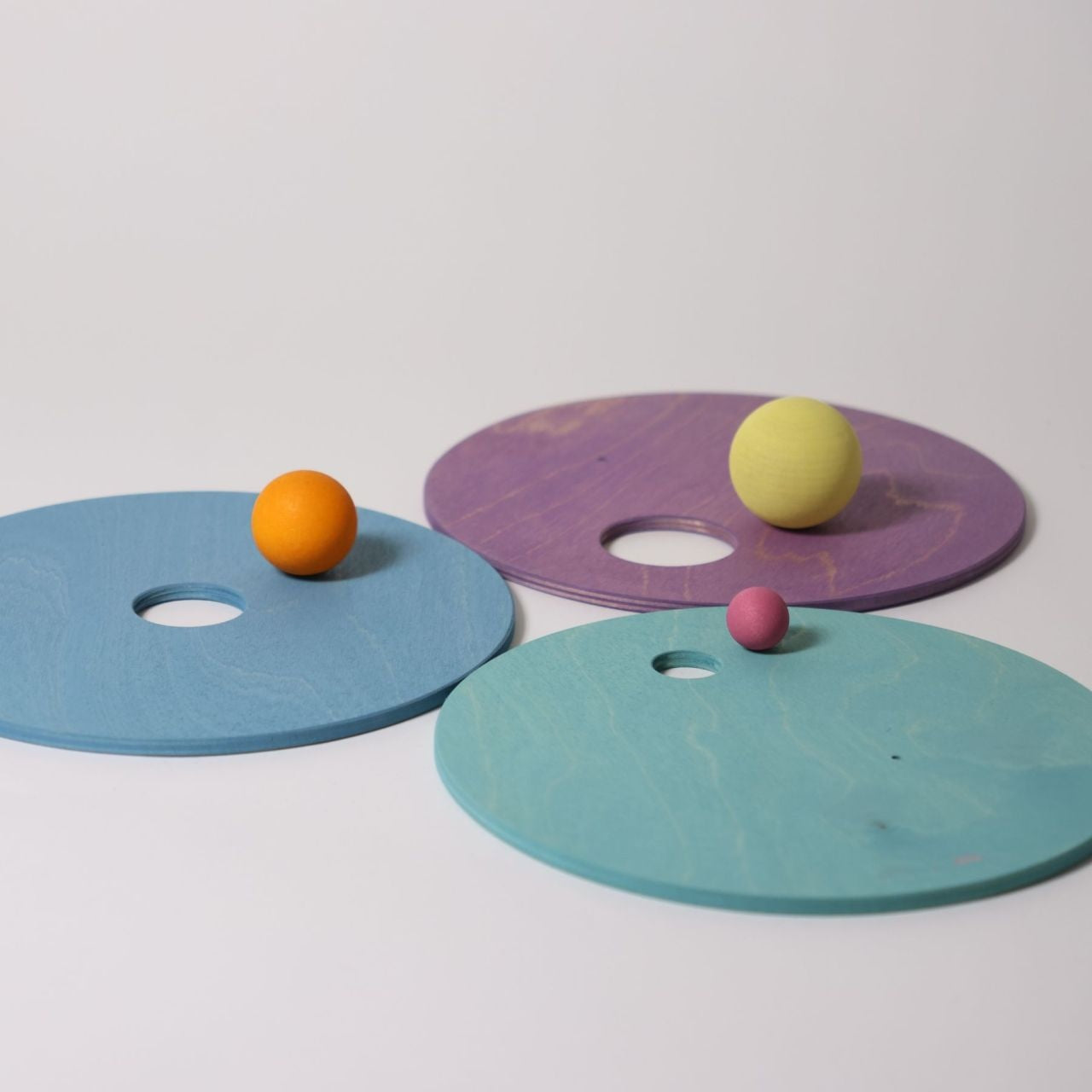 Grimm's | Grimm's x Stapelstein Rolling Discs Cool Pastel