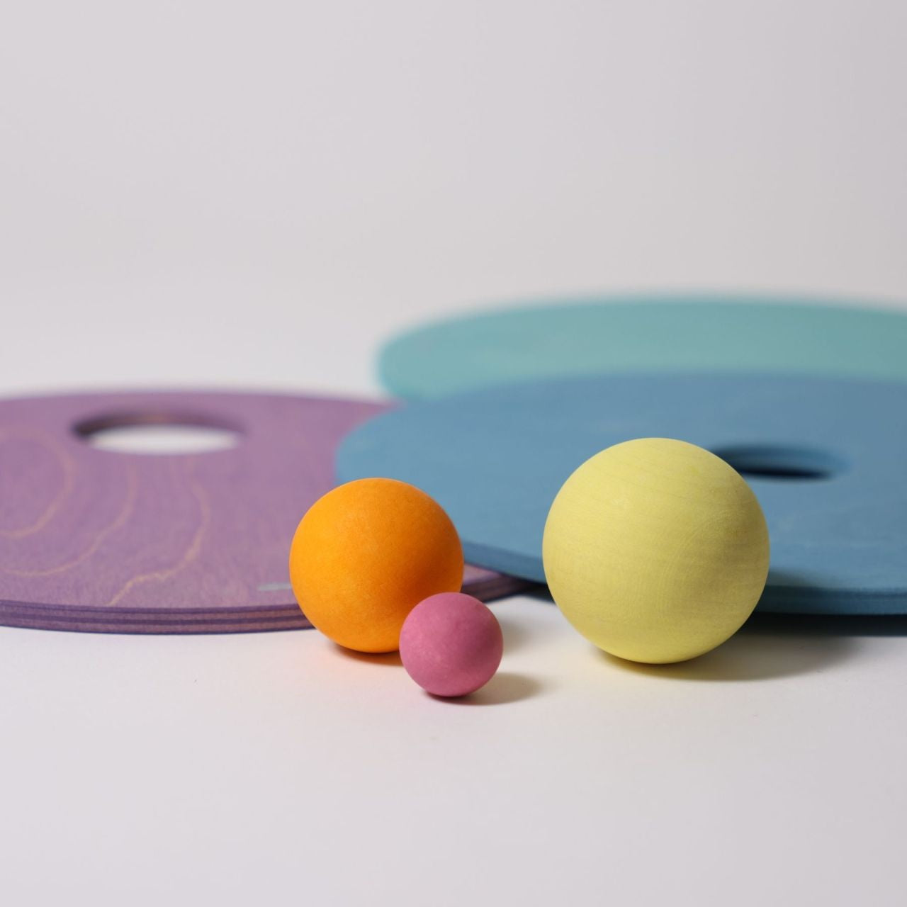 Grimm's | Grimm's x Stapelstein Rolling Discs Cool Pastel