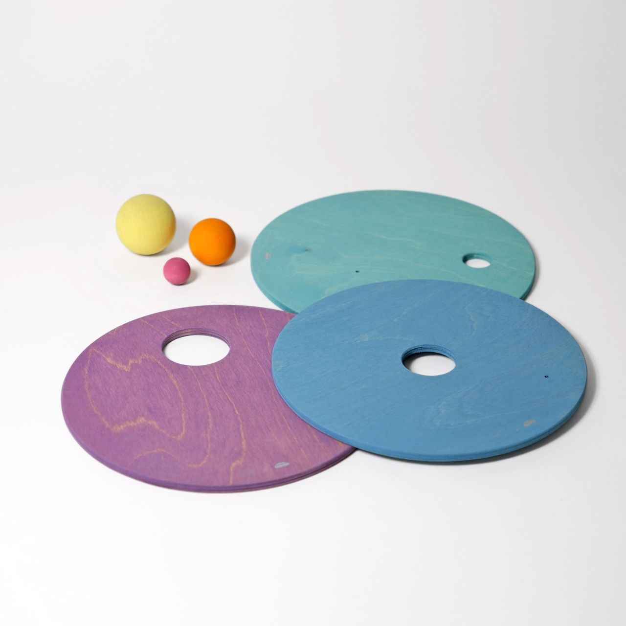 Grimm's | Grimm's x Stapelstein Rolling Discs Cool Pastel