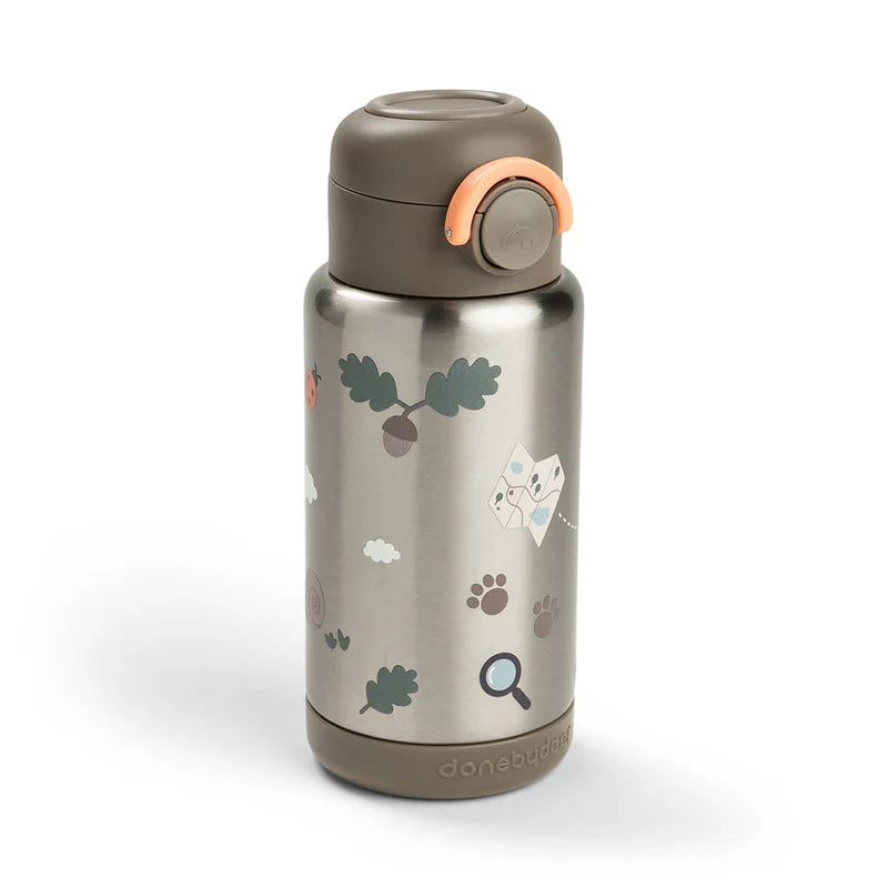 Done by Deer | rvs drinkfles tiny trails sand 340ml