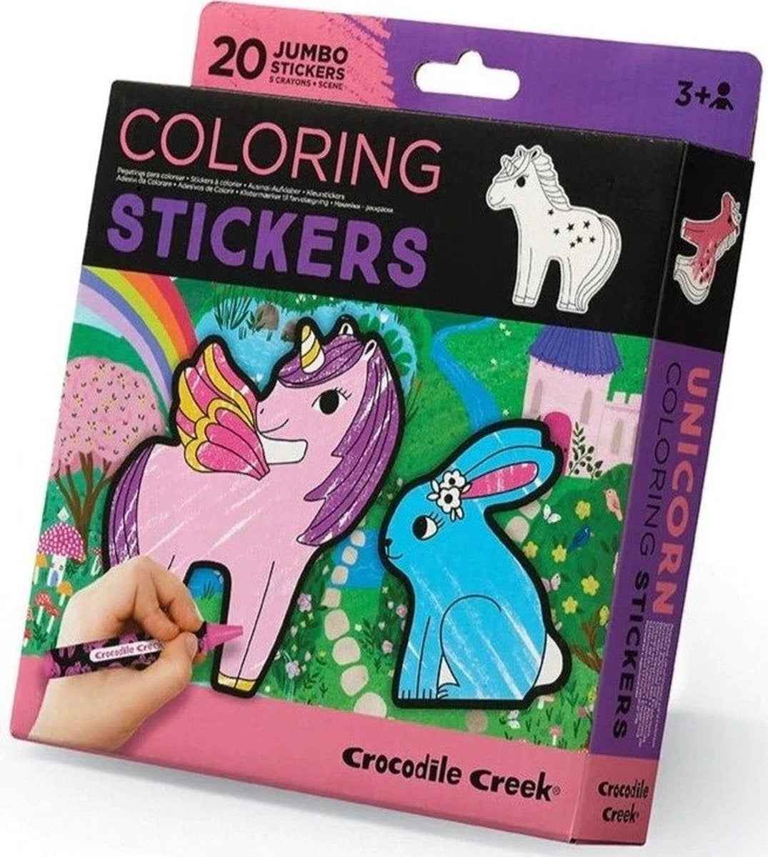 Crocodile Creek | Stickers Om In Te Kleuren - Eenhoorns