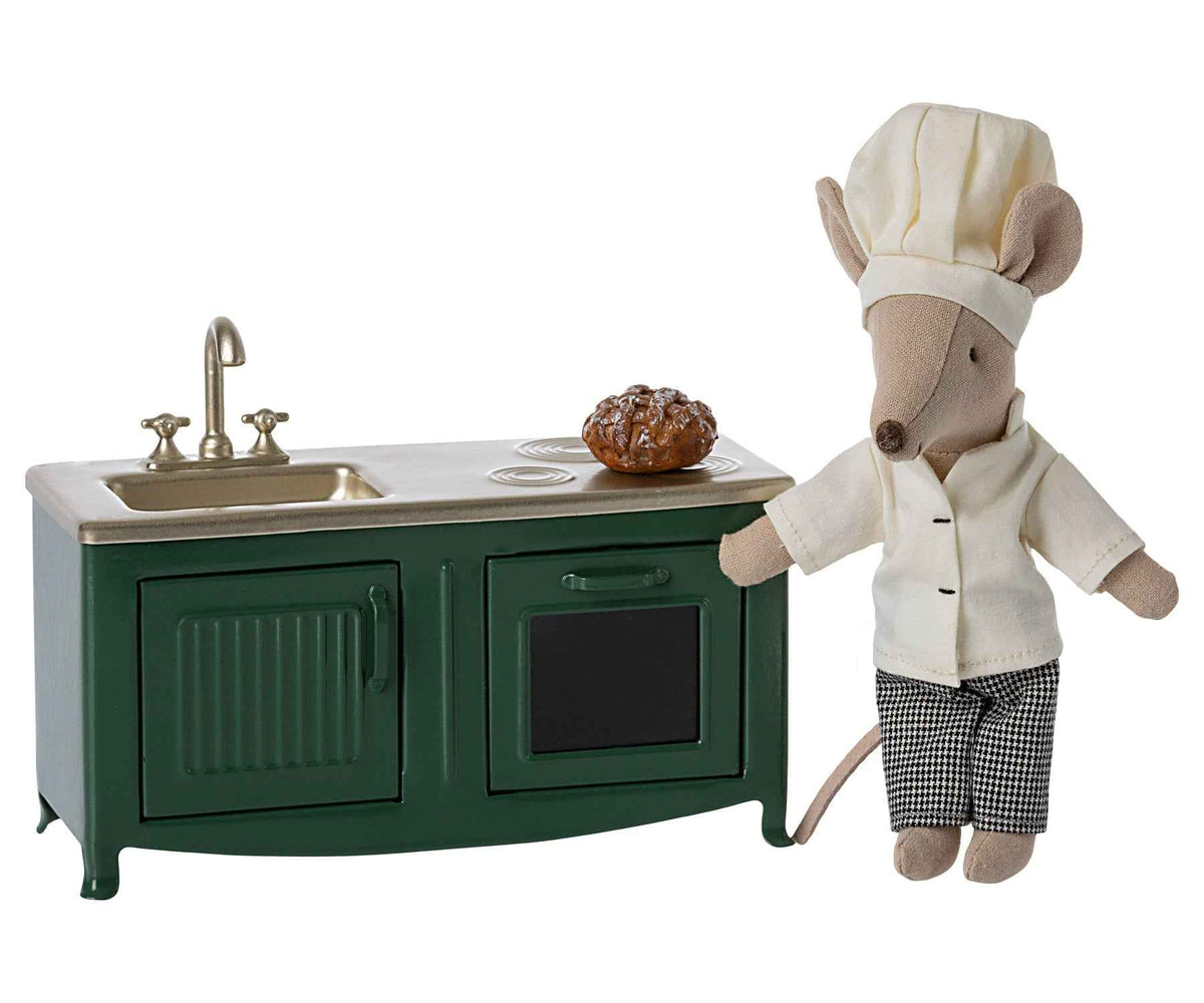 Maileg Kitchen Mouse, Dark Green