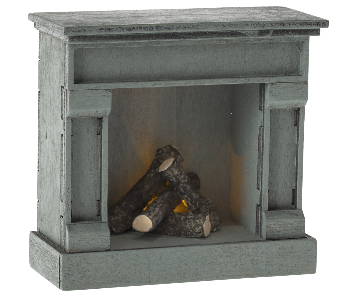 Maileg | Openhaard Muis Blauw