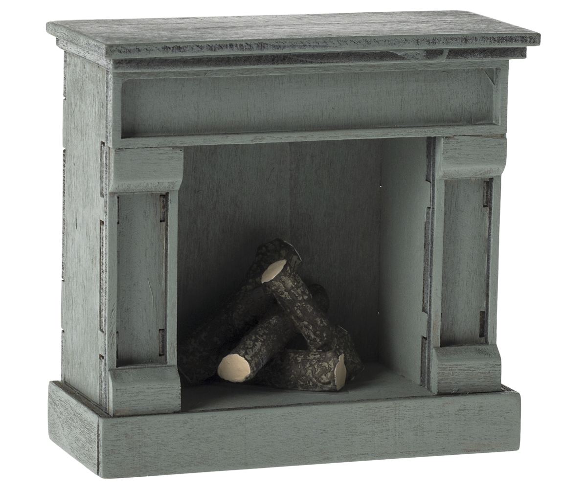 Maileg | Openhaard Muis Blauw