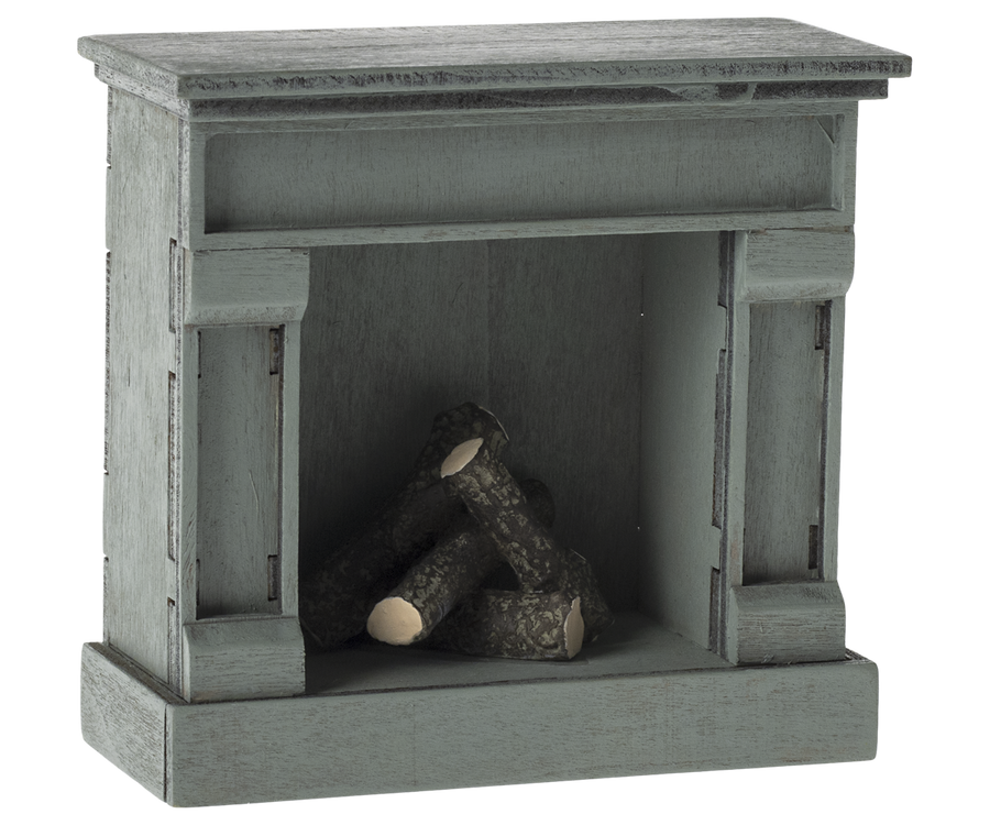Maileg | Openhaard Muis Blauw