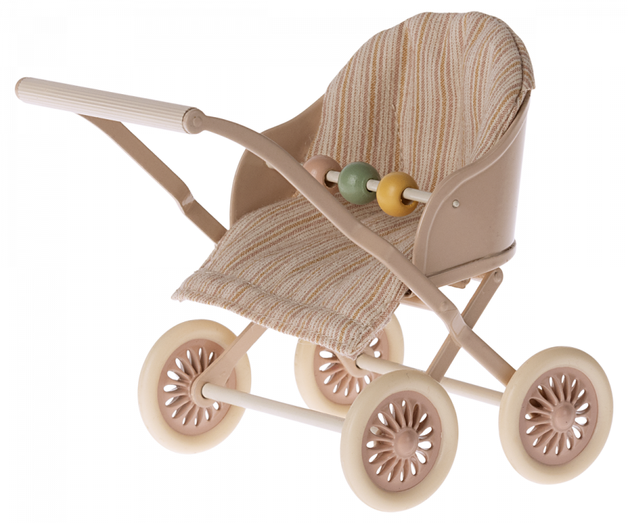 Maileg Baby Mouse Stroller Rose
