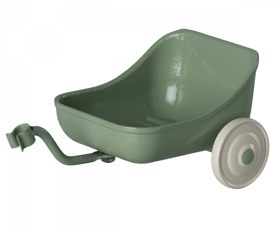Maileg Green Mouse Tricycle Trailer