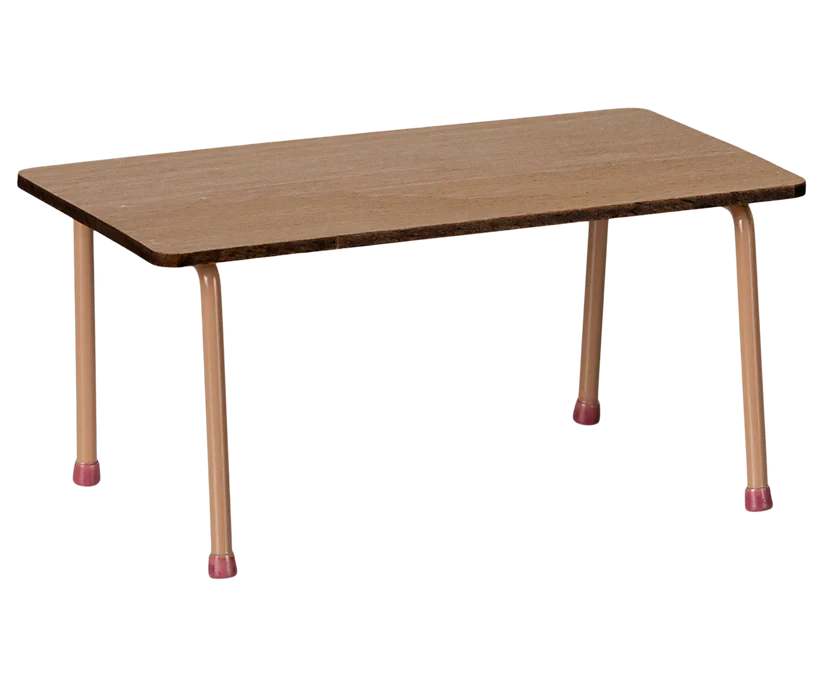 Maileg | Table and chair set, Mouse - Dark powder