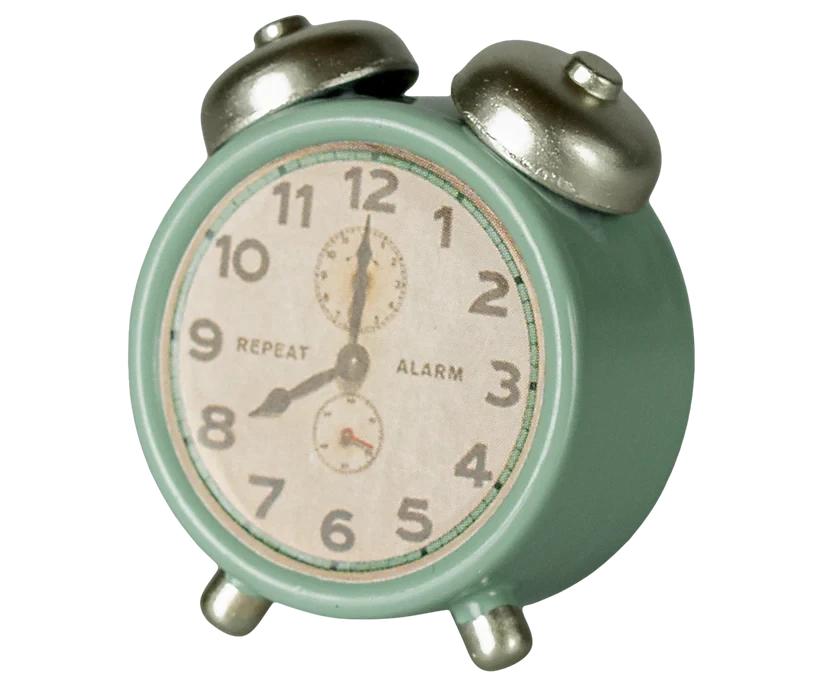 Maileg | Alarm Clock, Mouse - Mint