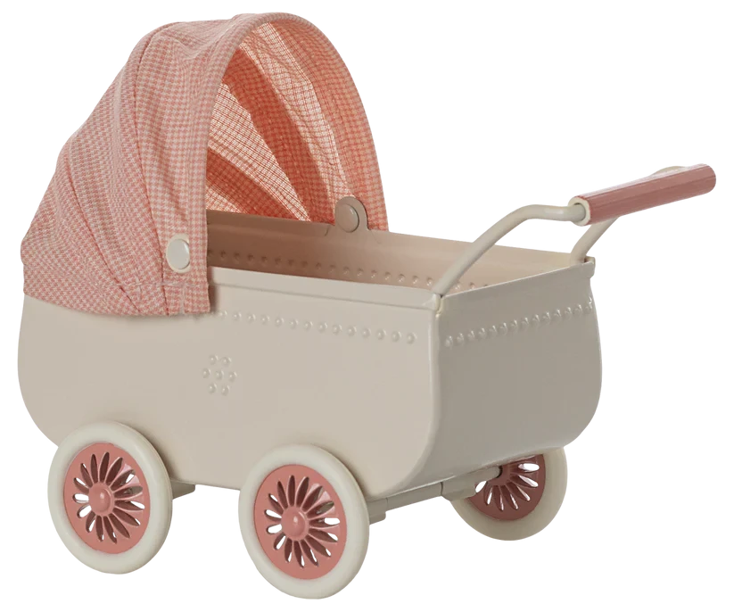 Maileg | Kinderwagen, Muis - Koraal