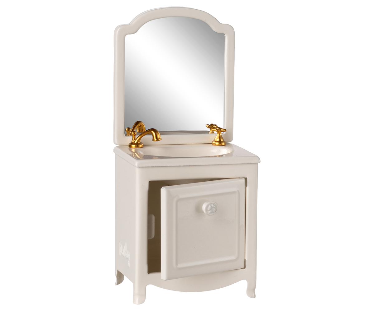 Maileg | Cracked White Mouse Sink Vanity