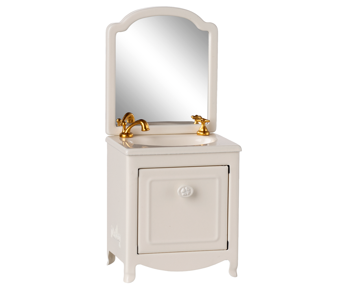 Maileg | Cracked White Mouse Sink Vanity Unit