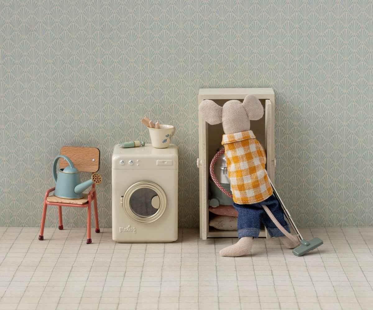 Maileg | Wasmachine Muis - Off white