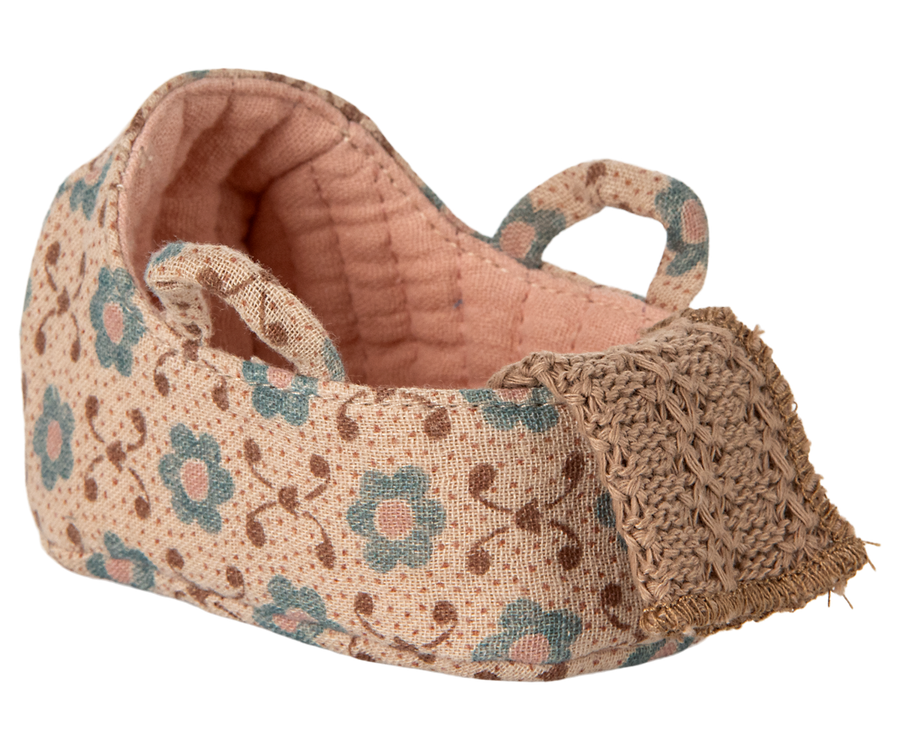 Maileg | Draagmand Baby Muis Rose