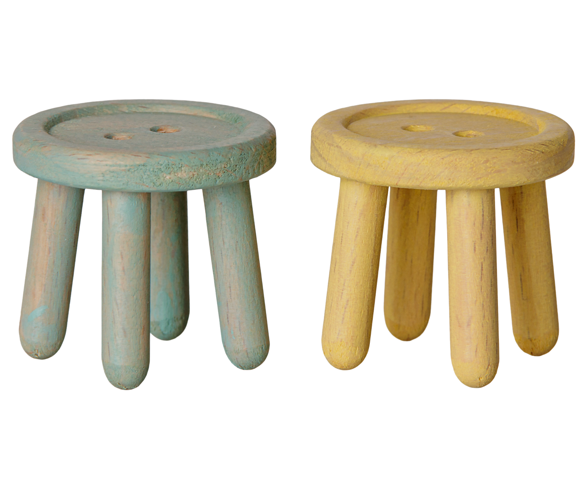 Maileg | stoelenset voor muizen mint/ licht geel