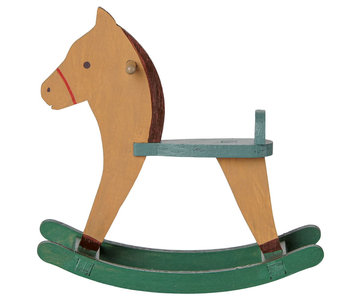 Maileg | Rocking horse, Mouse - Light brown