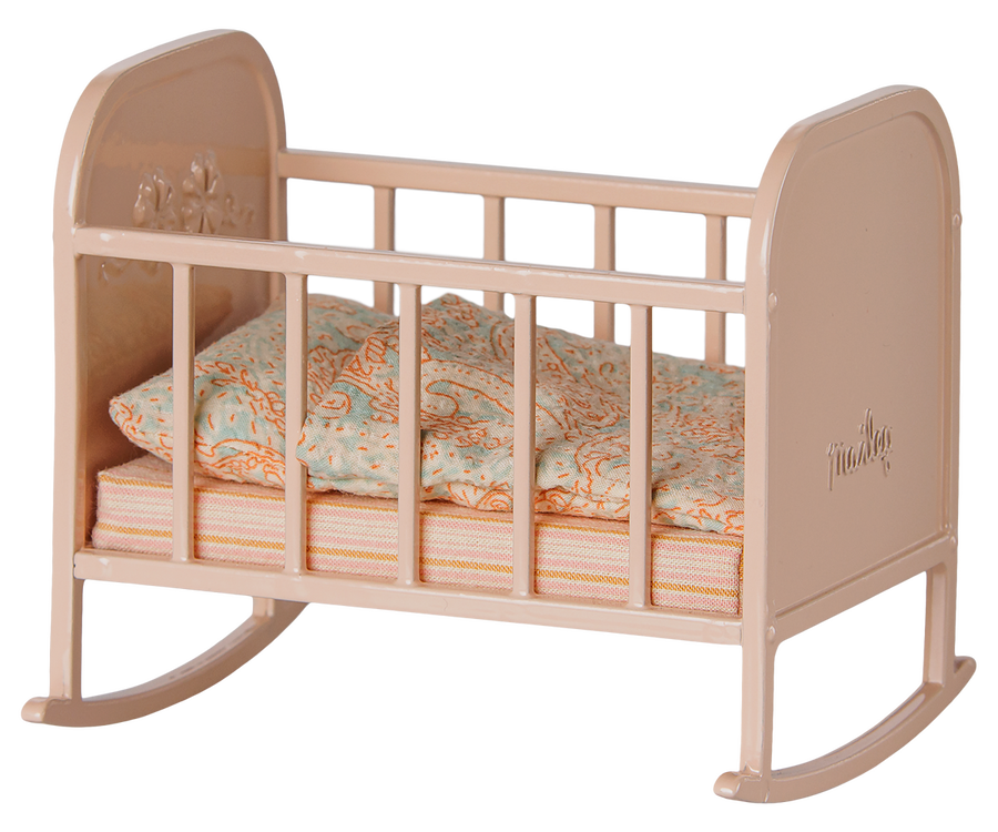 Maileg cradle my light rose - poppen accessoires