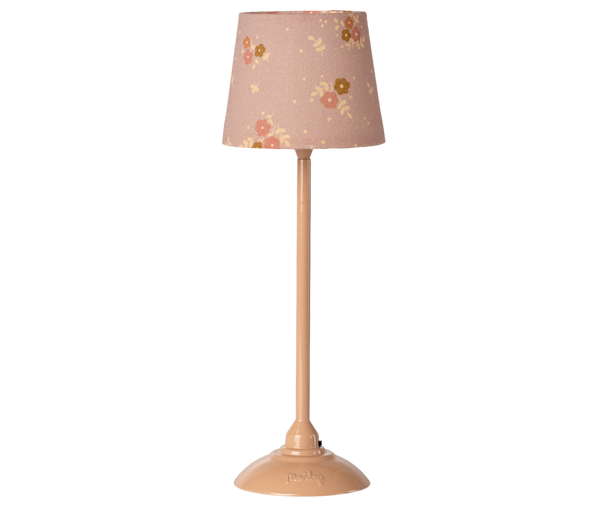Maileg | Miniature Standing Lamp Dark Pink