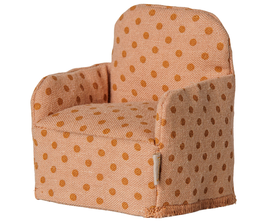 Maileg folding chair mouse dots - poppen accessoires