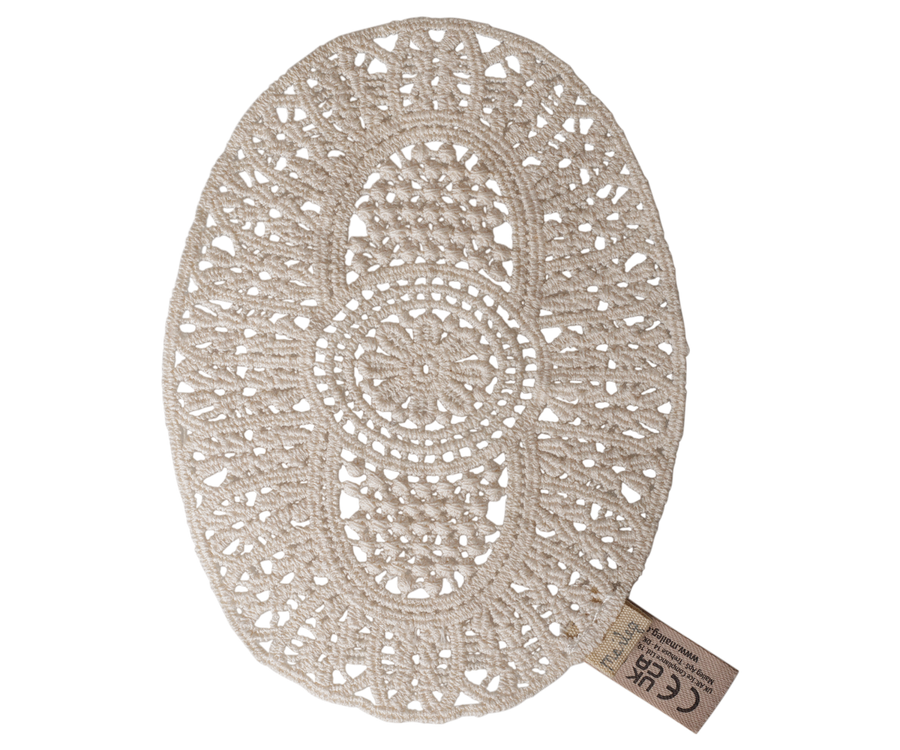 Maileg lace rug mouse - poppen accessoires