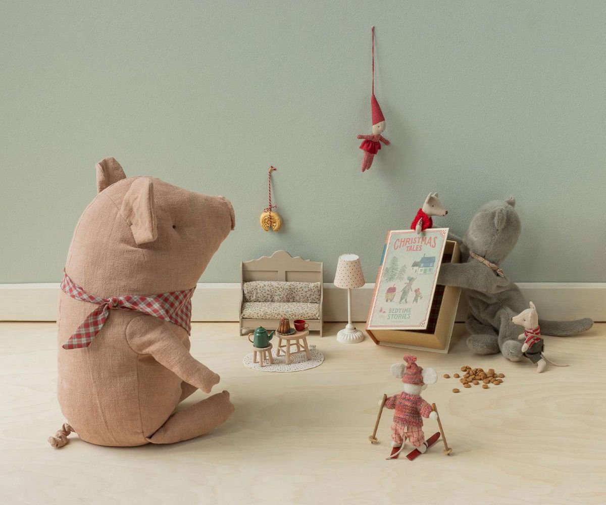 Maileg | lace rug mouse