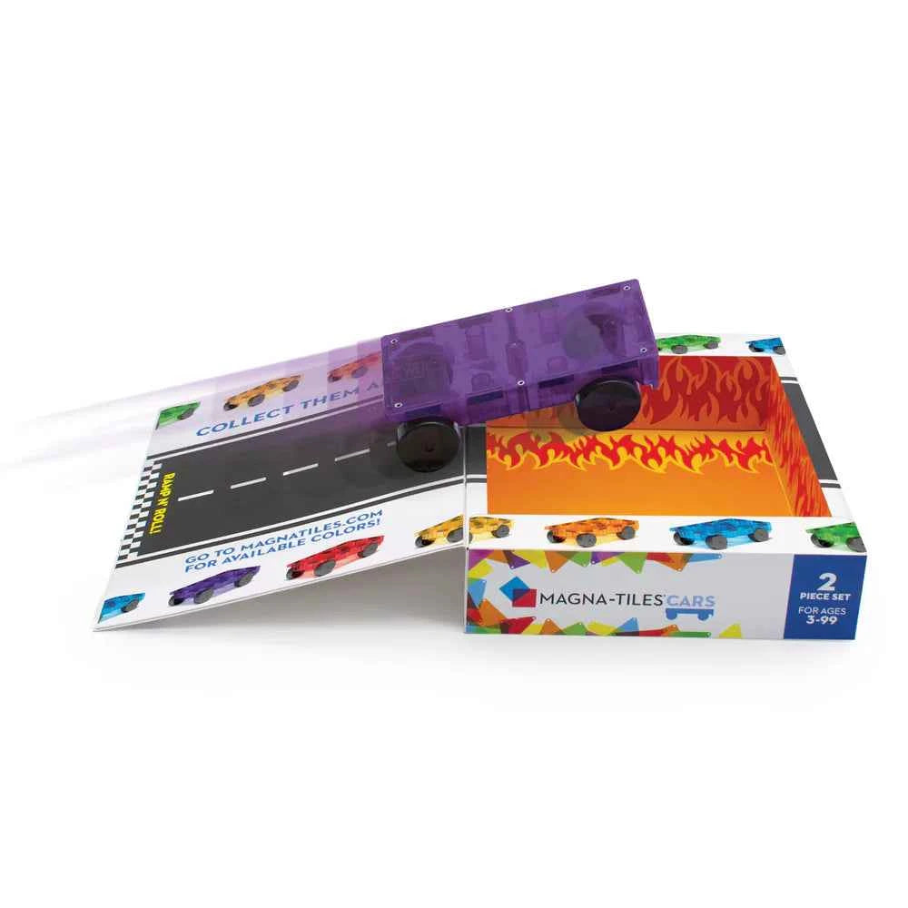Magna-Tiles | Purple & Red Cars 2-Piece Set