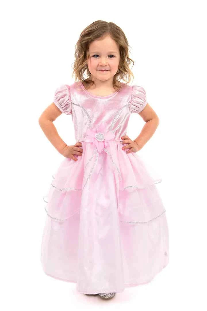 Little Adventures | Royal Pink Princess Dress-Up Dress