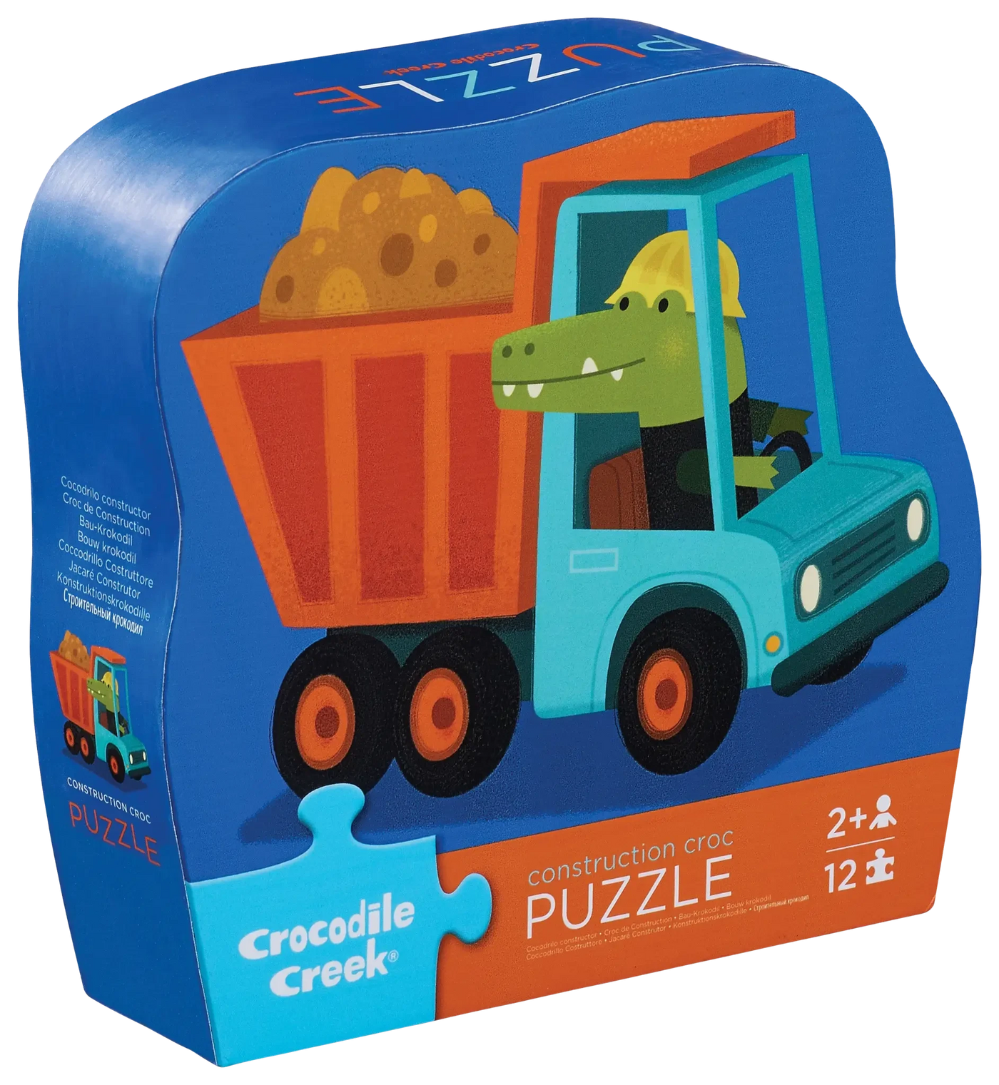 Crocodile Creek | Mini Puzzle Construction Truck 12 Pieces