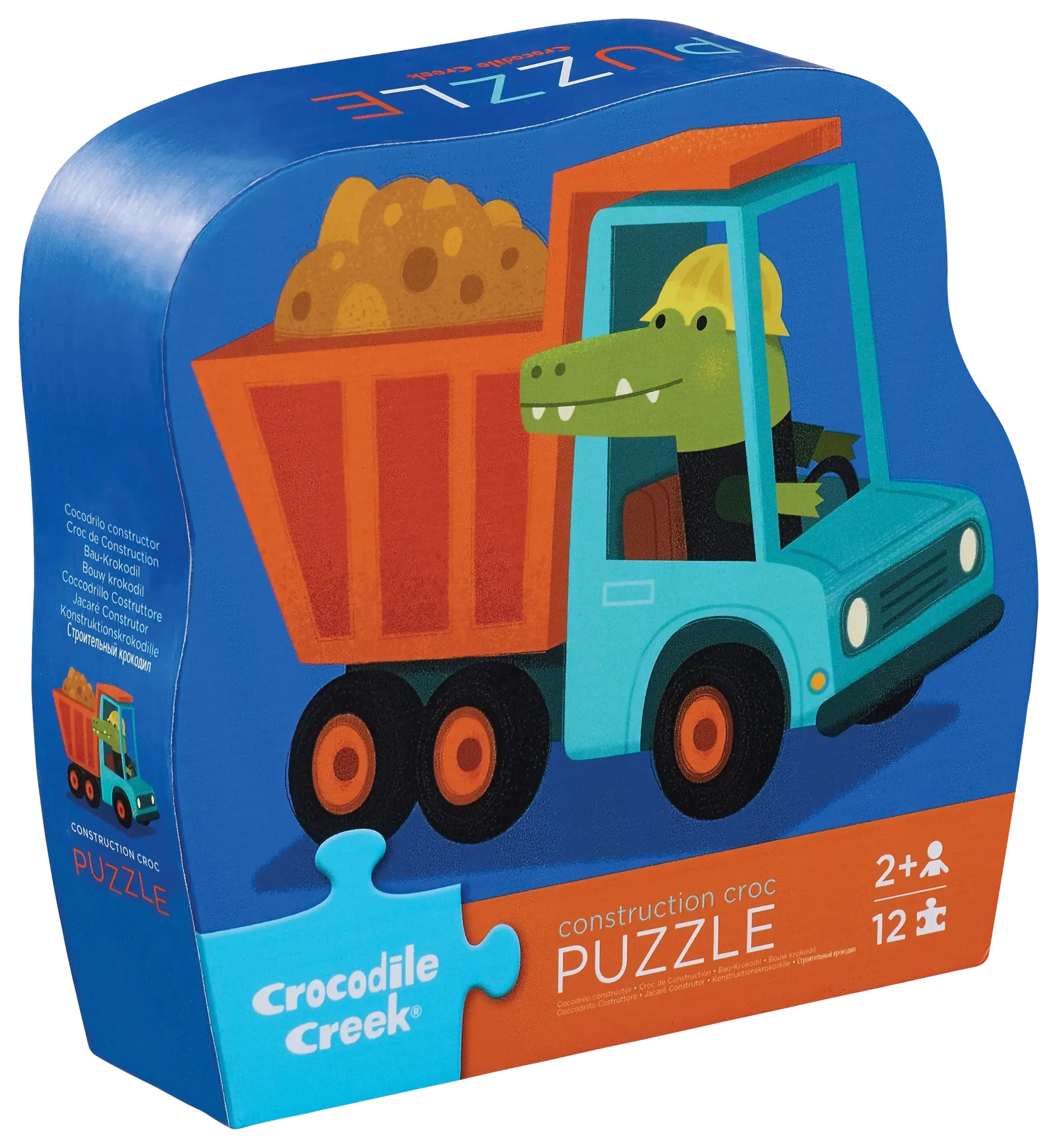 Crocodile Creek | Mini Puzzle Construction Truck 12 Pieces